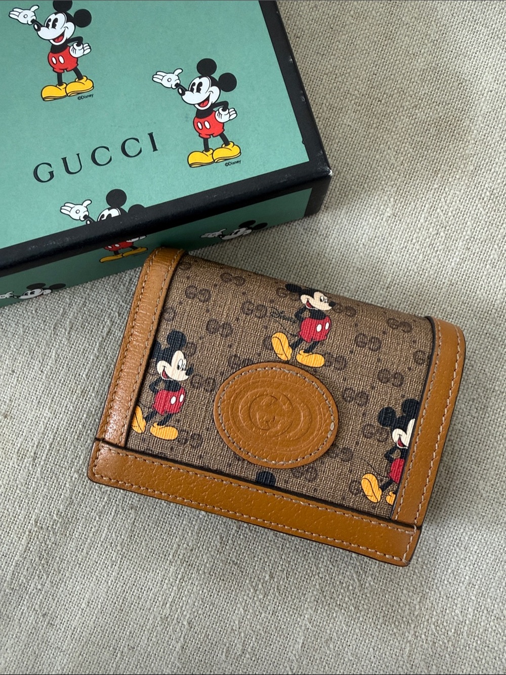 Gucci x Disney Mickey Mouse Mini GG Wallet